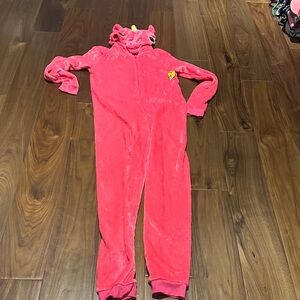 Ardene Fuchsia Plush One-Piece with Hood